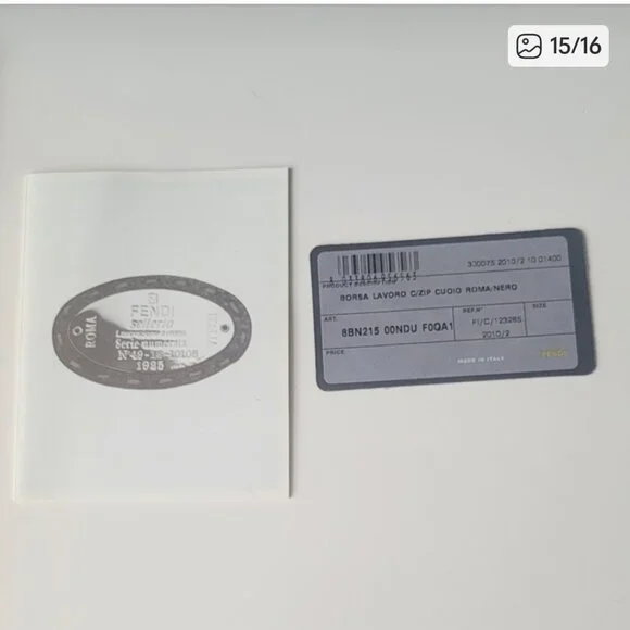 FENDI Selleria Black Leather Tote Bag - Picture 13 of 14